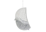 EEI-3634-WHI-GRY Hide Sunbrella® Fabric Swing Outdoor Patio Lounge Chair Without Stand By Modway