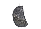 EEI-3635-BLK-BEI Encase Sunbrella® Fabric Swing Outdoor Patio Lounge Chair Without Stand By Modway
