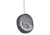 EEI-3635-BLK-GRY Encase Sunbrella® Fabric Swing Outdoor Patio Lounge Chair Without Stand By Modway