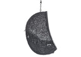 EEI-3635-BLK-GRY Encase Sunbrella® Fabric Swing Outdoor Patio Lounge Chair Without Stand By Modway