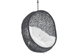 EEI-3635-BLK-WHI Encase Sunbrella® Fabric Swing Outdoor Patio Lounge Chair Without Stand By Modway