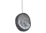 EEI-3636-BLK-GRY Encase Swing Outdoor Patio Lounge Chair Without Stand By Modway