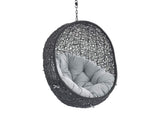 EEI-3636-BLK-GRY Encase Swing Outdoor Patio Lounge Chair Without Stand By Modway