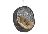 EEI-3636-BLK-MOC Encase Swing Outdoor Patio Lounge Chair Without Stand By Modway