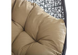 EEI-3636-BLK-MOC Encase Swing Outdoor Patio Lounge Chair Without Stand By Modway