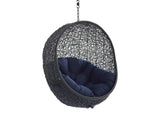 EEI-3636-BLK-NAV Encase Swing Outdoor Patio Lounge Chair Without Stand By Modway