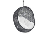 EEI-3636-BLK-WHI Encase Swing Outdoor Patio Lounge Chair Without Stand By Modway