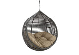 EEI-3637-GRY-MOC Garner Teardrop Outdoor Patio Swing Chair Without Stand By Modway