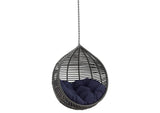EEI-3637-GRY-NAV Garner Teardrop Outdoor Patio Swing Chair Without Stand By Modway