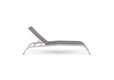 EEI-3721-GRY Savannah Mesh Chaise Outdoor Patio Aluminum Lounge Chair By Modway