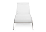 EEI-3721-WHI Savannah Mesh Chaise Outdoor Patio Aluminum Lounge Chair By Modway