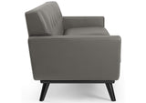 EEI-3733-GRY Engage Top-Grain Leather Living Room Lounge Sofa By Modway
