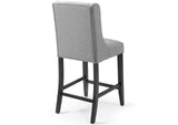 EEI-3735-LGR Baron Upholstered Fabric Counter Stool By Modway