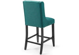 EEI-3735-TEA Baron Upholstered Fabric Counter Stool By Modway