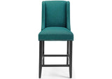 EEI-3735-TEA Baron Upholstered Fabric Counter Stool By Modway