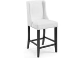 EEI-3736-WHI Baron Faux Leather Counter Stool By Modway