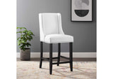 EEI-3736-WHI Baron Faux Leather Counter Stool By Modway