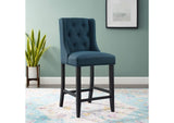 EEI-3739-AZU Baronet Tufted Button Upholstered Fabric Counter Stool By Modway