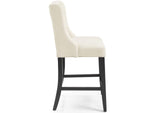 EEI-3739-BEI Baronet Tufted Button Upholstered Fabric Counter Stool By Modway
