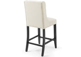 EEI-3739-BEI Baronet Tufted Button Upholstered Fabric Counter Stool By Modway