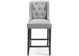 EEI-3739-LGR Baronet Tufted Button Upholstered Fabric Counter Stool By Modway