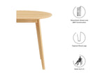 EEI-3749-OAK Vision 35" Round Dining Table By Modway