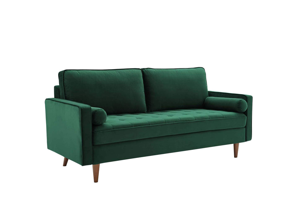 EEI-3764-GRN Valour Performance Velvet Sofa By Modway
