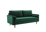 EEI-3764-GRN Valour Performance Velvet Sofa By Modway