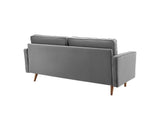 EEI-3764-GRY Valour Performance Velvet Sofa By Modway
