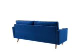 EEI-3764-NAV Valour Performance Velvet Sofa By Modway