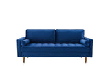 EEI-3764-NAV Valour Performance Velvet Sofa By Modway