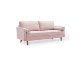 EEI-3764-PNK Valour Performance Velvet Sofa By Modway