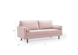 EEI-3764-PNK Valour Performance Velvet Sofa By Modway