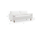 EEI-3764-WHI Valour Performance Velvet Sofa By Modway