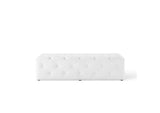 EEI-3769-WHI Amour 60" Tufted Button Entryway Faux Leather Bench By Modway