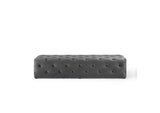 EEI-3772-GRY Amour 72" Tufted Button Entryway Performance Velvet Bench By Modway