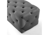 EEI-3772-GRY Amour 72" Tufted Button Entryway Performance Velvet Bench By Modway