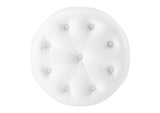 EEI-3777-WHI Amour Tufted Button Round Faux Leather Ottoman By Modway