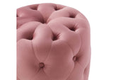 EEI-3778-DUS Amour Tufted Button Round Performance Velvet Ottoman By Modway