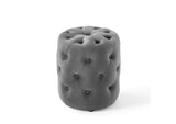 EEI-3778-GRY Amour Tufted Button Round Performance Velvet Ottoman By Modway