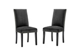 EEI-3779-CHA Parcel Performance Velvet Dining Side Chairs Set Of 2 By Modway
