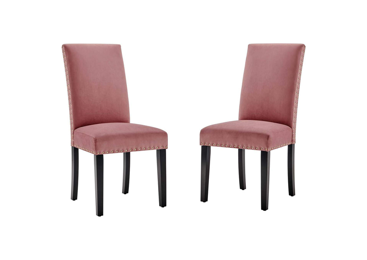 EEI-3779-DUS Parcel Performance Velvet Dining Side Chairs Set Of 2 By Modway
