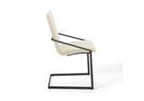 EEI-3800-BLK-BEI Pitch Upholstered Fabric Dining Armchair By Modway