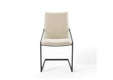 EEI-3800-BLK-BEI Pitch Upholstered Fabric Dining Armchair By Modway