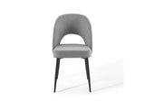 EEI-3801-BLK-LGR Rouse Upholstered Fabric Dining Side Chair By Modway