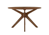 EEI-3847-WAL Crossroads 47" Round Wood Dining Table By Modway