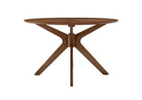 EEI-3847-WAL Crossroads 47" Round Wood Dining Table By Modway