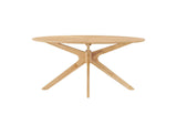 EEI-3848-OAK Crossroads 63" Oval Wood Dining Table By Modway
