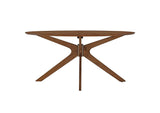 EEI-3848-WAL Crossroads 63" Oval Wood Dining Table By Modway