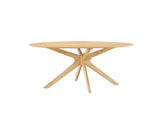 EEI-3849-OAK Crossroads 71" Oval Wood Dining Table By Modway